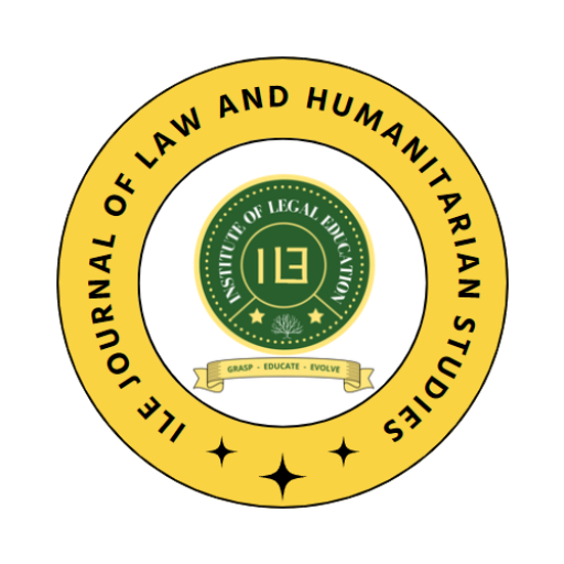ILE JOURNAL OF LAW AND HUMANITARIAN STUDIES